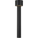 Passage 10 watt Black Outdoor Bollard